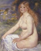 Pierre Renoir Blonde Bather oil